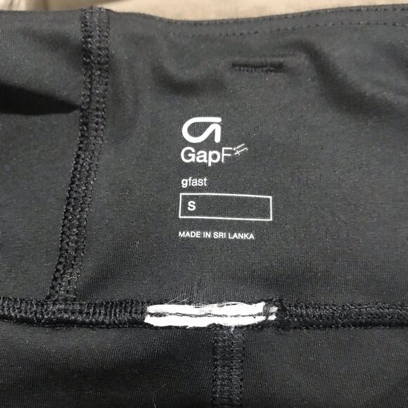 Gap GFast Criss Cross Black Leggings Size Small High Rise Activewear Gym Yoga - Picture 5 of 6